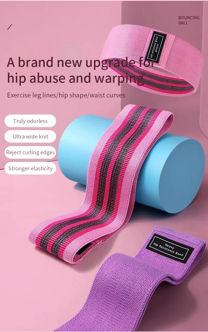 Fitness Resistance Band Buttocks Expansion Fitness Cloth Rubber Band Elastic Expander Suitable For Home Exercise Sport Equipment Fitness Resistance Band Buttocks Expansion Fitness Cloth Rubber Band Elastic Expander Suitable For Home Exercise Sport Equipment