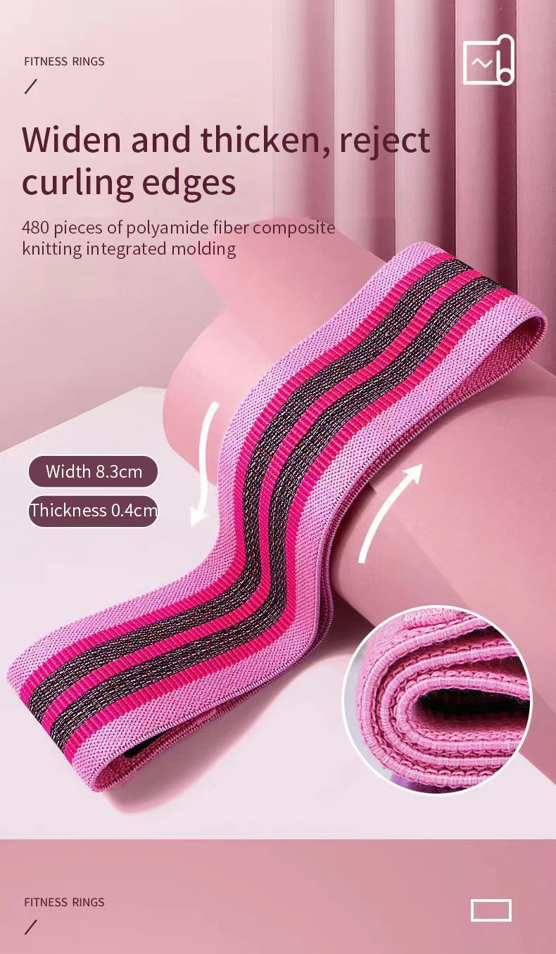 Fitness Resistance Band Buttocks Expansion Fitness Cloth Rubber Band Elastic Expander Suitable For Home Exercise Sport Equipment Fitness Resistance Band Buttocks Expansion Fitness Cloth Rubber Band Elastic Expander Suitable For Home Exercise Sport Equipment