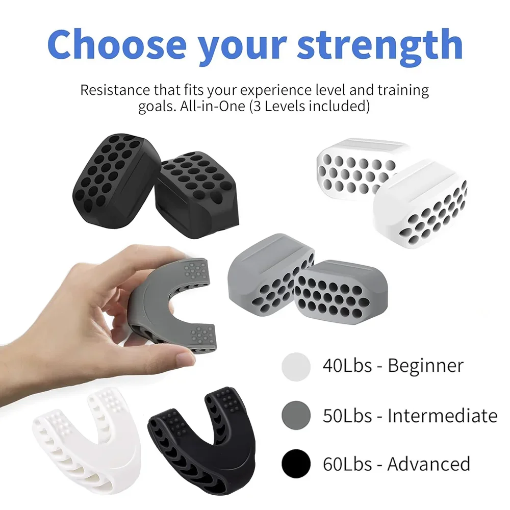 Jaw Exerciser Neck Toning Jawline Shape Face Muscle Trainer Facial Muscle Faceshape Fitness Resistance Level Double Chin Reducer Jaw Exerciser Neck Toning Jawline Shape Face Muscle Trainer Facial Muscle Faceshape Fitness Resistance Level Double Chin Reducer
