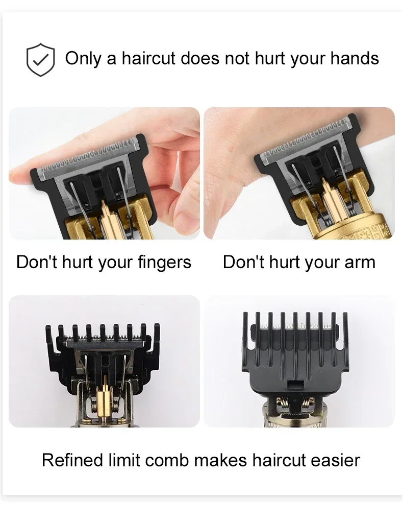 T9 Hair Clipper Beard Shaving Body Hair Trimmer Clippers Electric Hair Cutting Machine Professional Barber Men Trimmer Shaver T9 Hair Clipper Beard Shaving Body Hair Trimmer Clippers Electric Hair Cutting Machine Professional Barber Men Trimmer Shaver