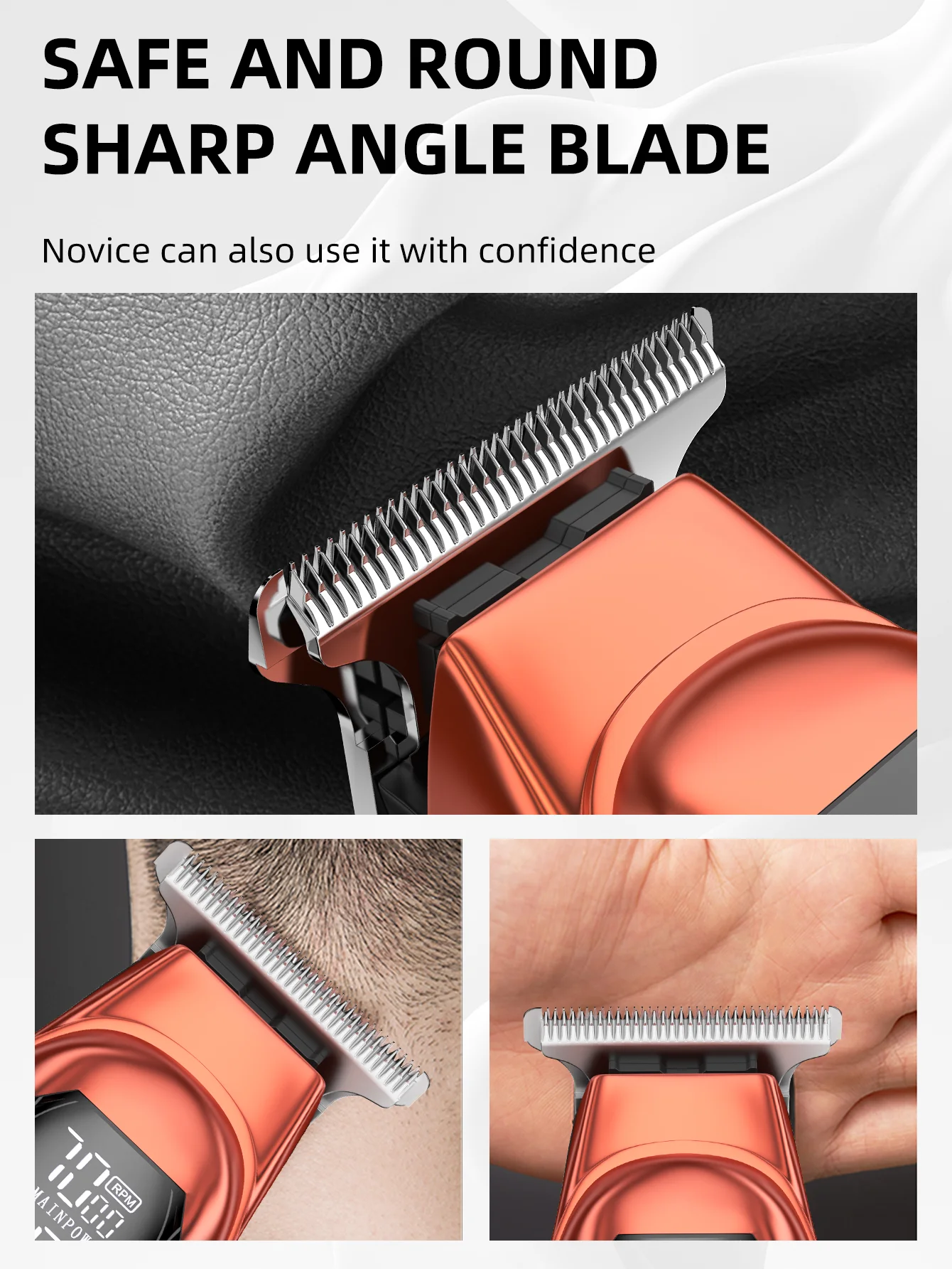 KIKIDO KK-A2 Rechargeable Professional Hair Clippers,Low Noise Hair Clippers with Auxiliary Light Hair Trimmer Kit KIKIDO KK-A2 Rechargeable Professional Hair Clippers,Low Noise Hair Clippers with Auxiliary Light Hair Trimmer Kit