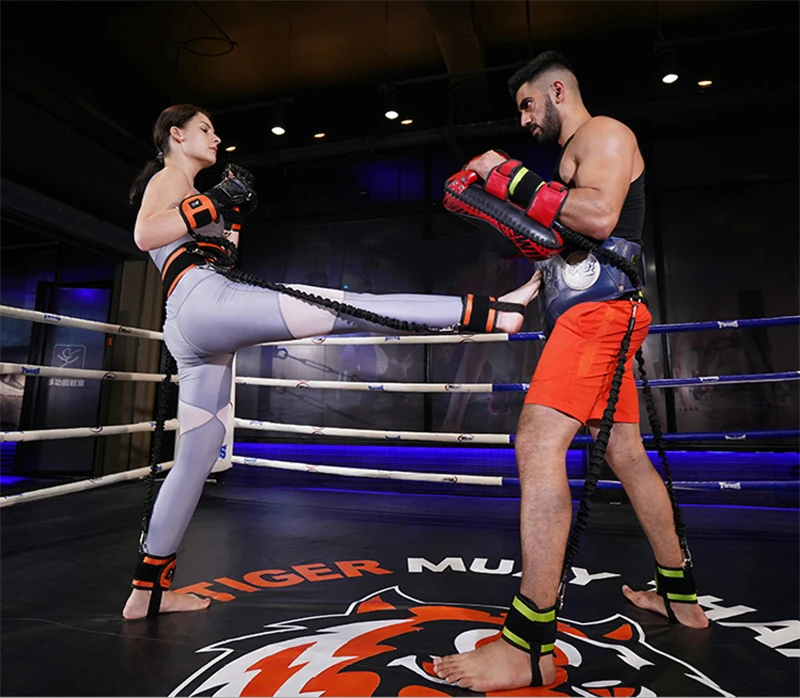 Professional Fighting Training Belt Men Women Resistance Belt Rope Fitness Exercise Elastic Bands Gym Workout Boxing Equipment Professional Fighting Training Belt Men Women Resistance Belt Rope Fitness Exercise Elastic Bands Gym Workout Boxing Equipment