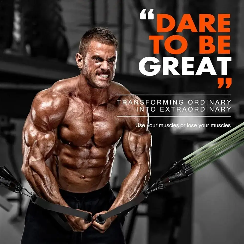 Workout Bands Set 11pcs Elastic Workout Bands Elastic Bands For Strength Training For Men And Women Workout Equipment