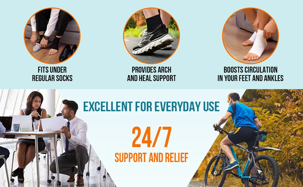 1Pair Nano Socks Neuropathy Socks Compression Sleeve For Ankle Swelling,Plantar Fasciitis,Neuropathy - Nano Brace For Women Men 1Pair Nano Socks Neuropathy Socks Compression Sleeve For Ankle Swelling,Plantar Fasciitis,Neuropathy - Nano Brace For Women Men