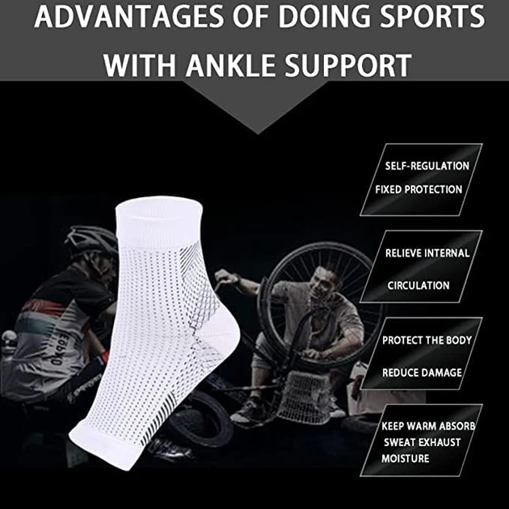 1Pair Nano Socks Neuropathy Socks Compression Sleeve For Ankle Swelling,Plantar Fasciitis,Neuropathy - Nano Brace For Women Men 1Pair Nano Socks Neuropathy Socks Compression Sleeve For Ankle Swelling,Plantar Fasciitis,Neuropathy - Nano Brace For Women Men