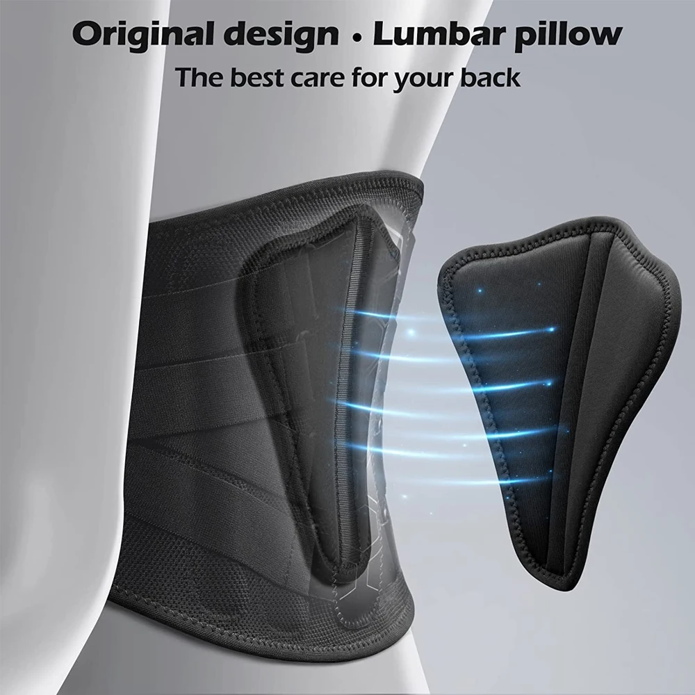 Back Brace for Lower Back Pain, Sciatica, Herniated Disc, Scoliosis, Back Support Belt with Soft Pad, Lightweight Lumbar Support Back Brace for Lower Back Pain, Sciatica, Herniated Disc, Scoliosis, Back Support Belt with Soft Pad, Lightweight Lumbar Support