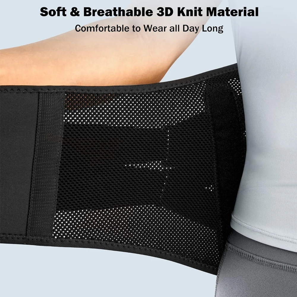 Back Brace for Lower Back Pain, Sciatica, Herniated Disc, Scoliosis, Back Support Belt with Soft Pad, Lightweight Lumbar Support Back Brace for Lower Back Pain, Sciatica, Herniated Disc, Scoliosis, Back Support Belt with Soft Pad, Lightweight Lumbar Support