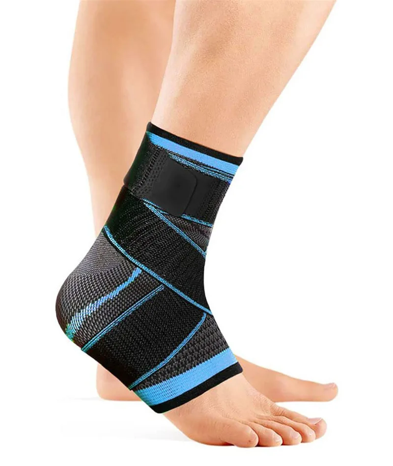 Adjustable Ankle Support Compression Ankle Brace Protector for Running Soccer Basketball Nylon Knitted Gym Bandage Ankle Strap Adjustable Ankle Support Compression Ankle Brace Protector for Running Soccer Basketball Nylon Knitted Gym Bandage Ankle Strap