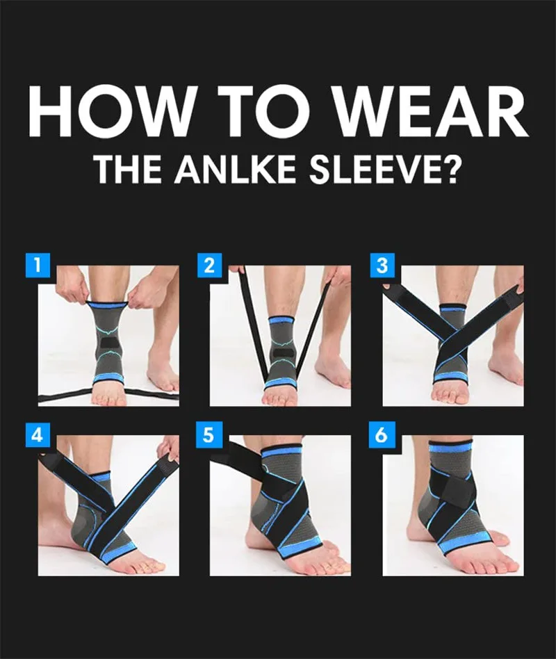 Adjustable Ankle Support Compression Ankle Brace Protector for Running Soccer Basketball Nylon Knitted Gym Bandage Ankle Strap Adjustable Ankle Support Compression Ankle Brace Protector for Running Soccer Basketball Nylon Knitted Gym Bandage Ankle Strap
