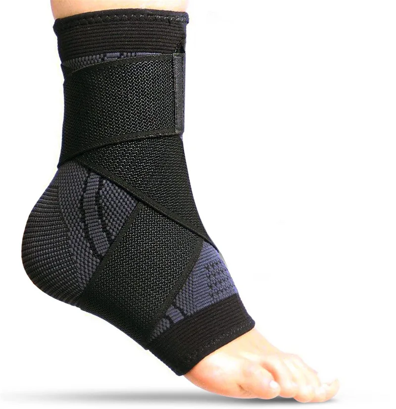 Adjustable Ankle Support Compression Ankle Brace Protector for Running Soccer Basketball Nylon Knitted Gym Bandage Ankle Strap Adjustable Ankle Support Compression Ankle Brace Protector for Running Soccer Basketball Nylon Knitted Gym Bandage Ankle Strap