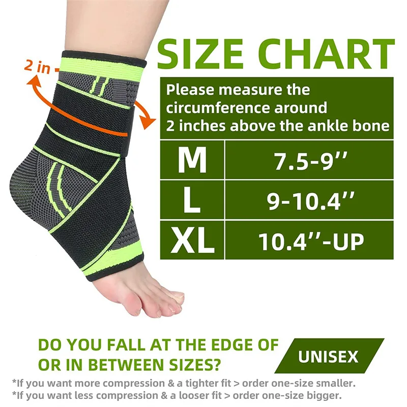 Adjustable Ankle Support Compression Ankle Brace Protector for Running Soccer Basketball Nylon Knitted Gym Bandage Ankle Strap Adjustable Ankle Support Compression Ankle Brace Protector for Running Soccer Basketball Nylon Knitted Gym Bandage Ankle Strap