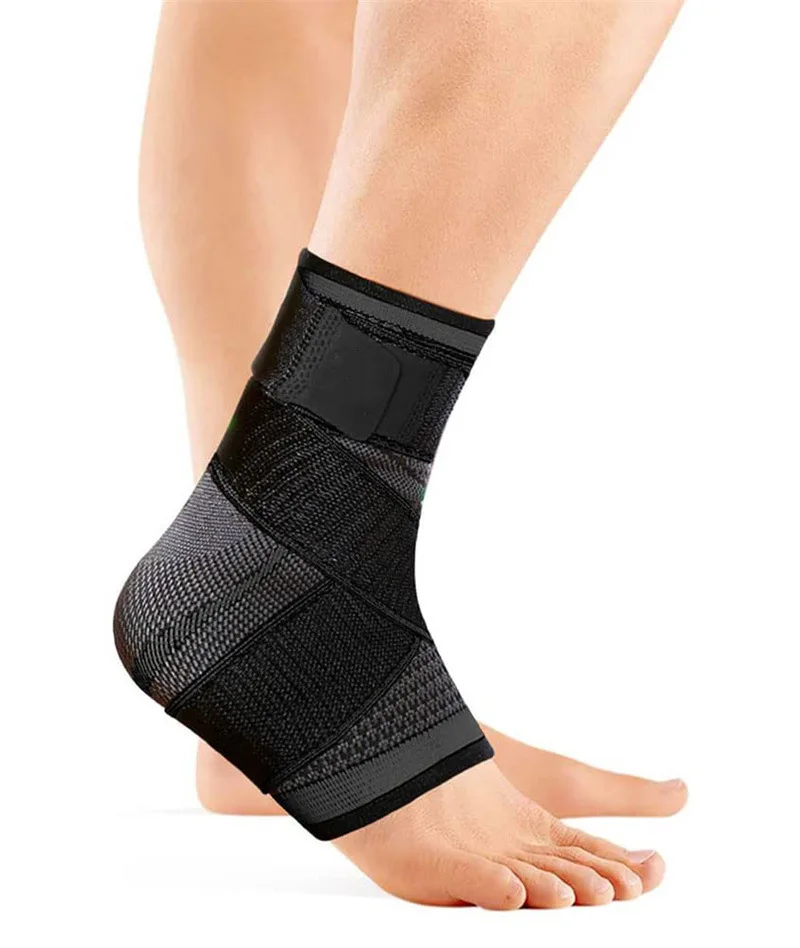 Adjustable Ankle Support Compression Ankle Brace Protector for Running Soccer Basketball Nylon Knitted Gym Bandage Ankle Strap Adjustable Ankle Support Compression Ankle Brace Protector for Running Soccer Basketball Nylon Knitted Gym Bandage Ankle Strap