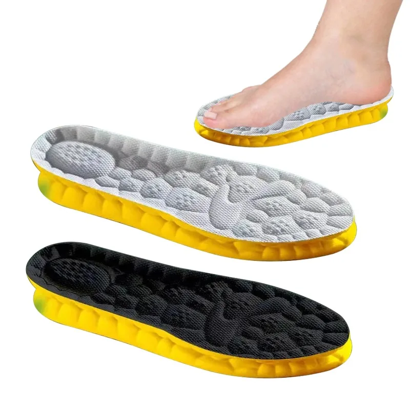 4D Cloud Technology Sports Insoles for Shoes PU Sole Soft Breathable Shock Absorption Cushion Running Orthopedic Care Insoles 4D Cloud Technology Sports Insoles for Shoes PU Sole Soft Breathable Shock Absorption Cushion Running Orthopedic Care Insoles