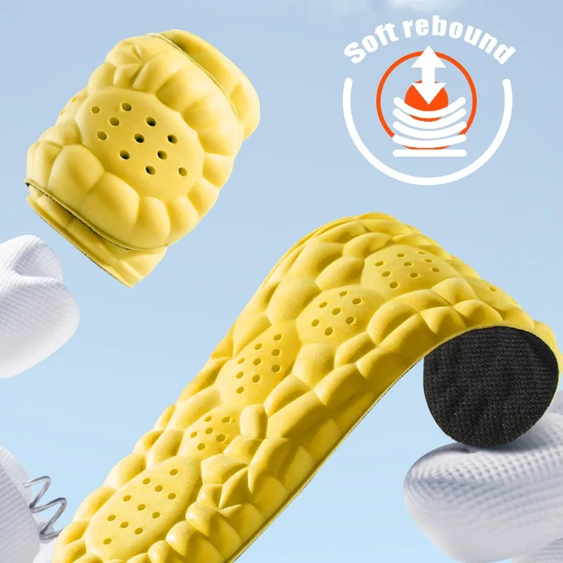 4D Cloud Technology Sports Insoles for Shoes PU Sole Soft Breathable Shock Absorption Cushion Running Orthopedic Care Insoles 4D Cloud Technology Sports Insoles for Shoes PU Sole Soft Breathable Shock Absorption Cushion Running Orthopedic Care Insoles