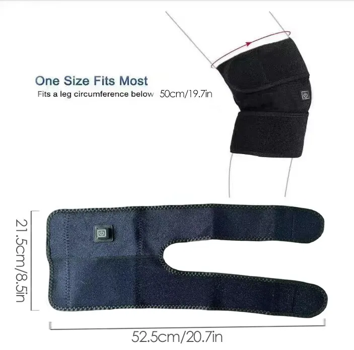 Electric Knee Heating Pad USB Heated Knee Brace Support for Arthritis Joint Old Cold Leg Knee Warmer