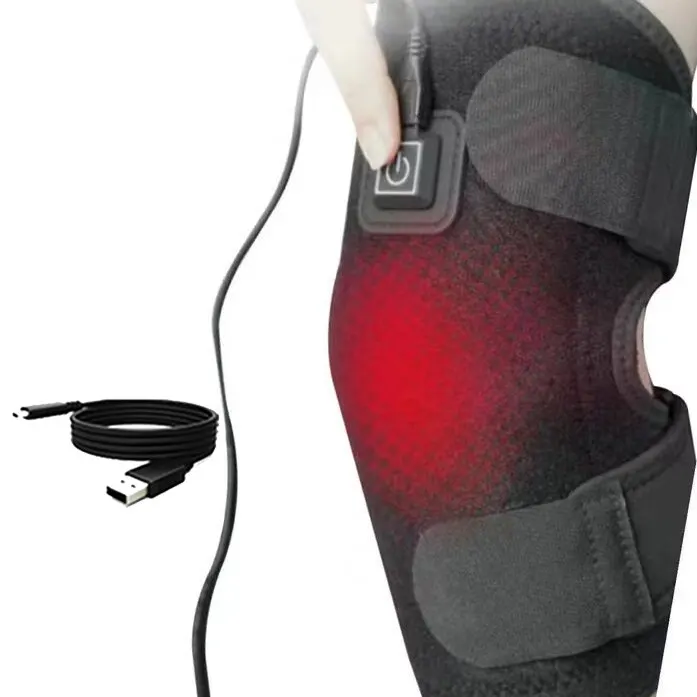 Electric Knee Heating Pad USB Heated Knee Brace Support for Arthritis Joint Old Cold Leg Knee Warmer