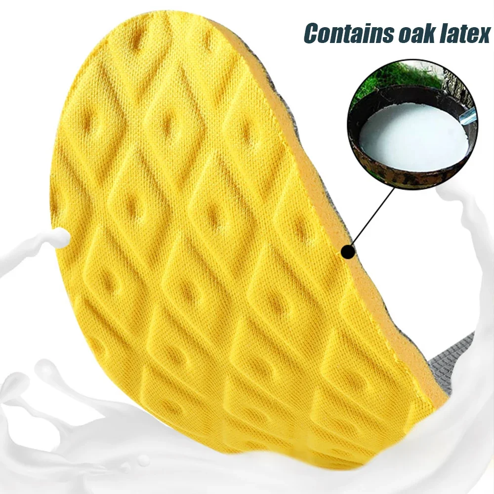 4Pcs Soft Latex Memory Foam Insoles Women Men Sport Running Foot Support Shoe Pad Breathable Orthopedic Feet Care Insert Cushion