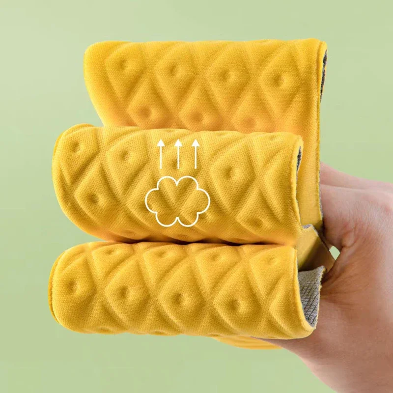 4Pcs Soft Latex Memory Foam Insoles Women Men Sport Running Foot Support Shoe Pad Breathable Orthopedic Feet Care Insert Cushion