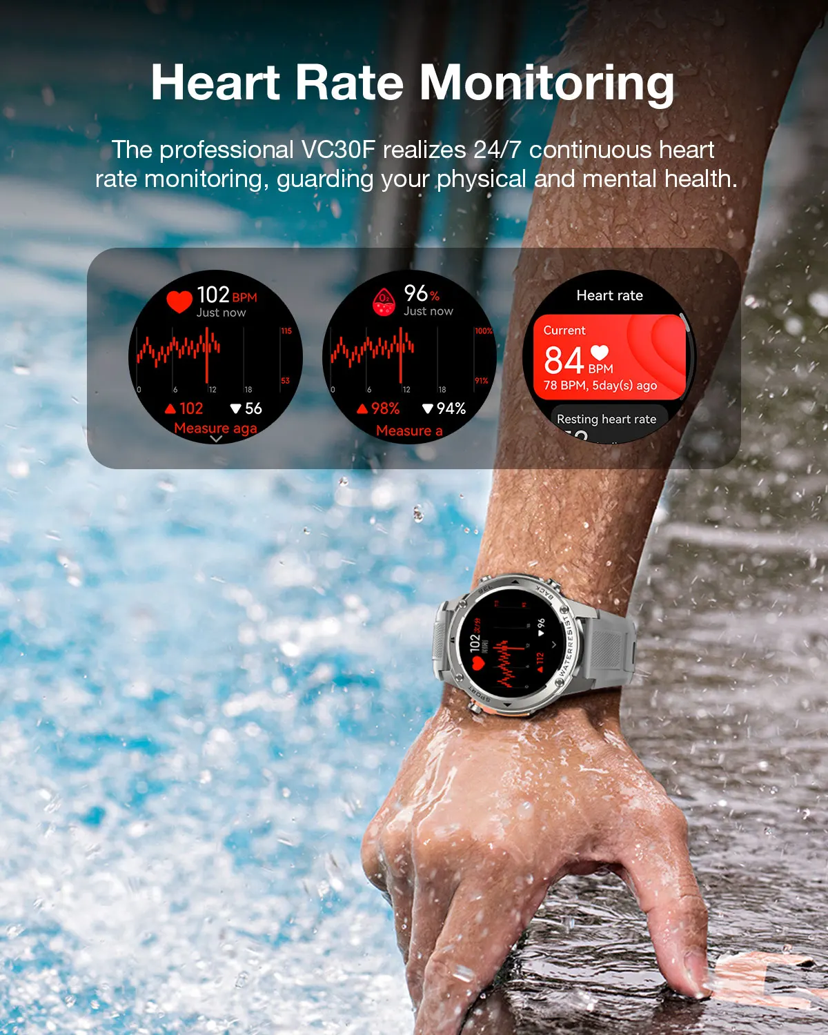 BlitzWolf BW-Voyager1 1.43 inch AMOLED Double Straps Compass & Barometer 10ATM Waterproof bluetooth Call Heart Rate Smart Watch