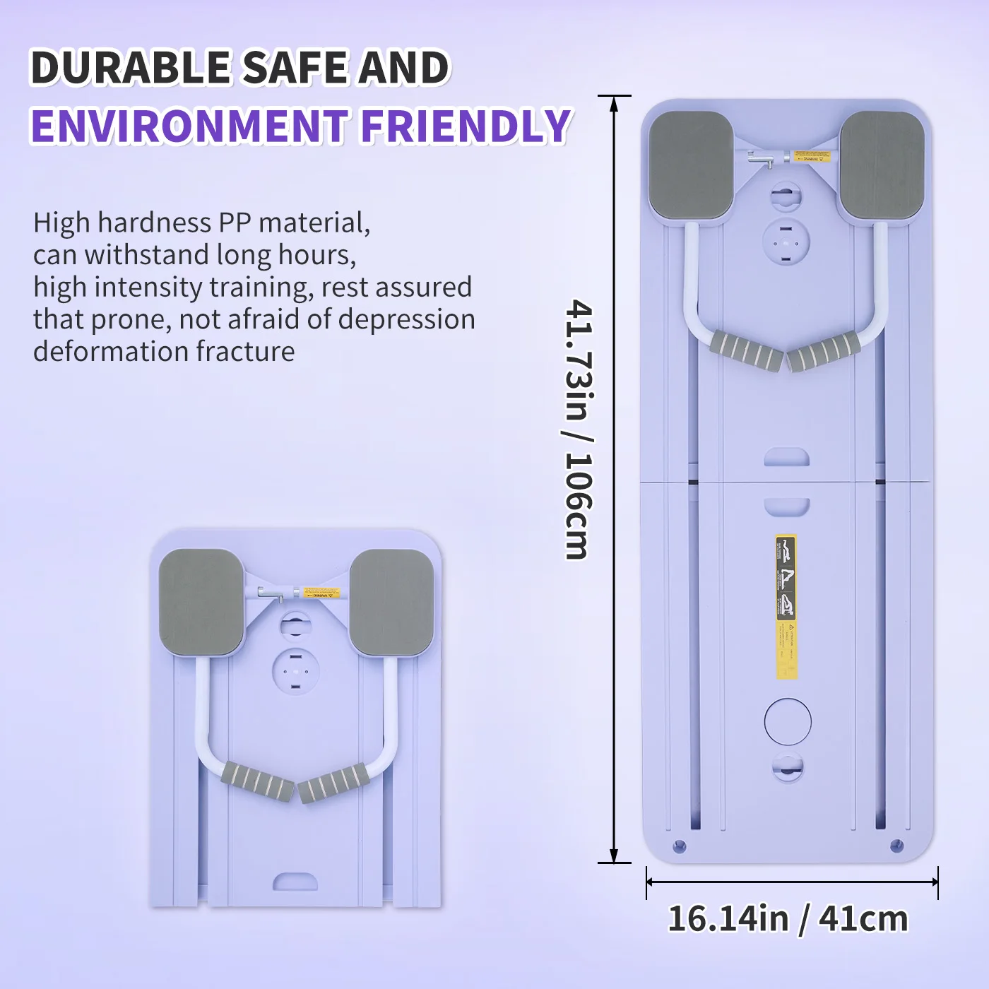 Ab Board Foldable Exercise Pilates Board Push Up Multi-Functional Fitness Equipment Workout Full-Body Core Training for Home