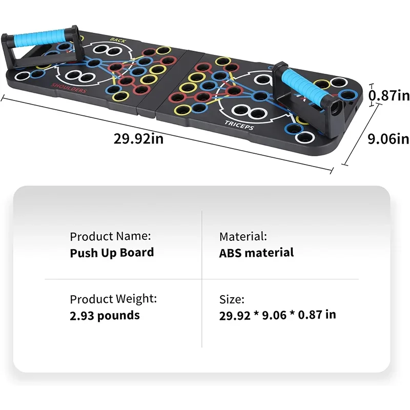 Push Up Support Board, Multifunctional Exercise Equipment for Chest & Abdominal Muscles, Fitness Training for Men & Women