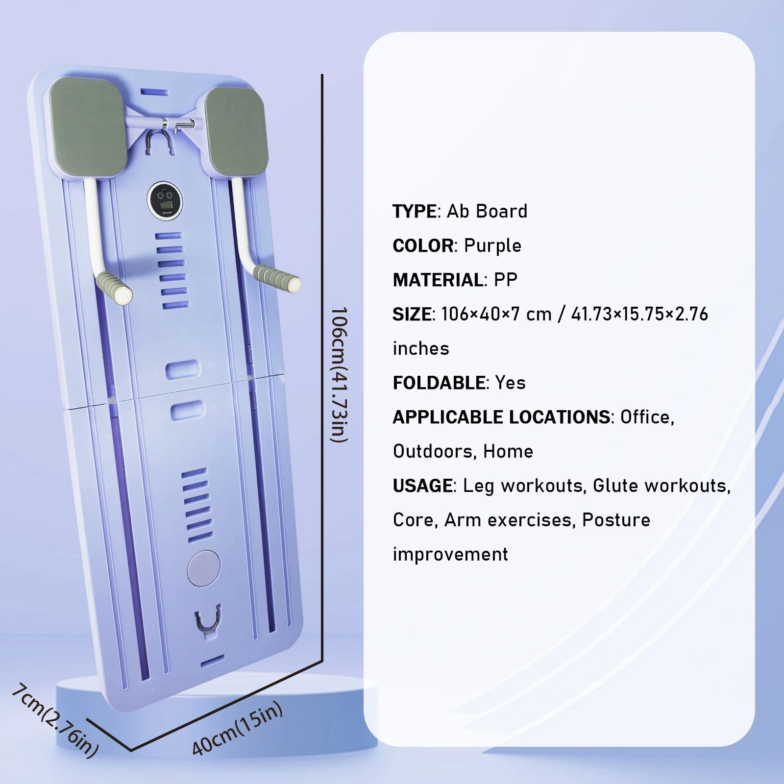 Multi-Functional Abdominal Exercise Board Auto-Rebound Fitness Resistance Bands Rebound Leg Arm Back Train For Home and Office