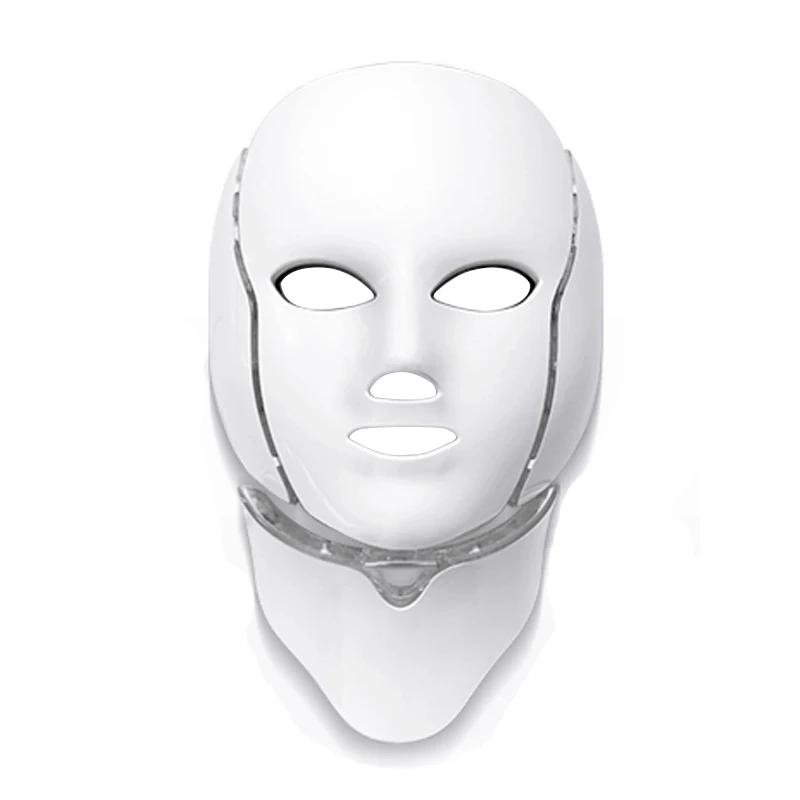 Led Face and Neck Mask Beauty Electric Face Mask for Woman Man 7 Colors Light LED Mask Facial Skin Care Repair Skin Whitening Led Face and Neck Mask Beauty Electric Face Mask for Woman Man 7 Colors Light LED Mask Facial Skin Care Repair Skin Whitening