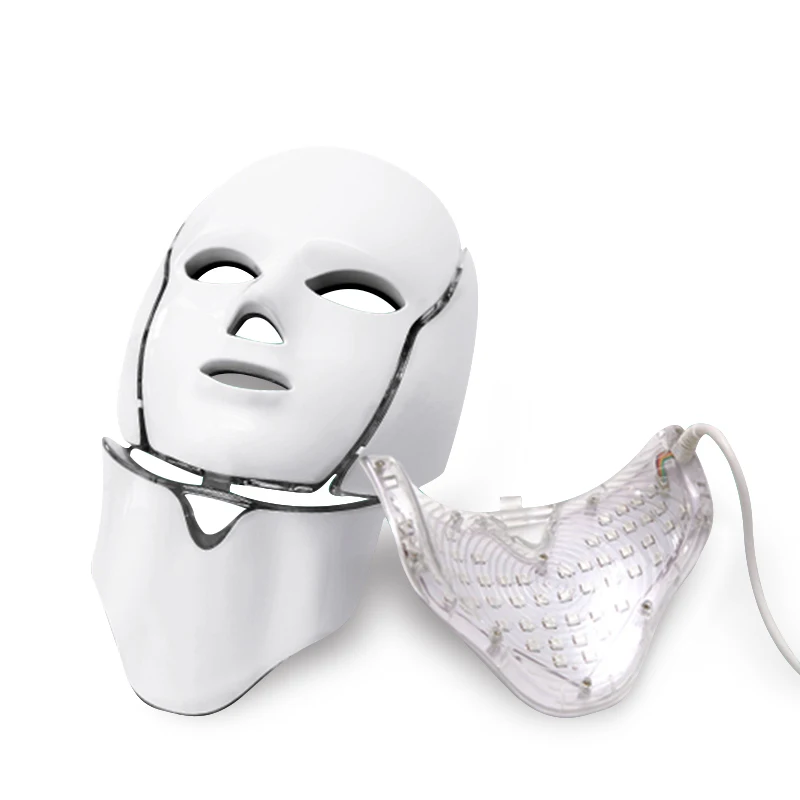 Led Face and Neck Mask Beauty Electric Face Mask for Woman Man 7 Colors Light LED Mask Facial Skin Care Repair Skin Whitening Led Face and Neck Mask Beauty Electric Face Mask for Woman Man 7 Colors Light LED Mask Facial Skin Care Repair Skin Whitening