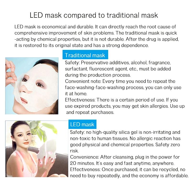 Led Face and Neck Mask Beauty Electric Face Mask for Woman Man 7 Colors Light LED Mask Facial Skin Care Repair Skin Whitening Led Face and Neck Mask Beauty Electric Face Mask for Woman Man 7 Colors Light LED Mask Facial Skin Care Repair Skin Whitening