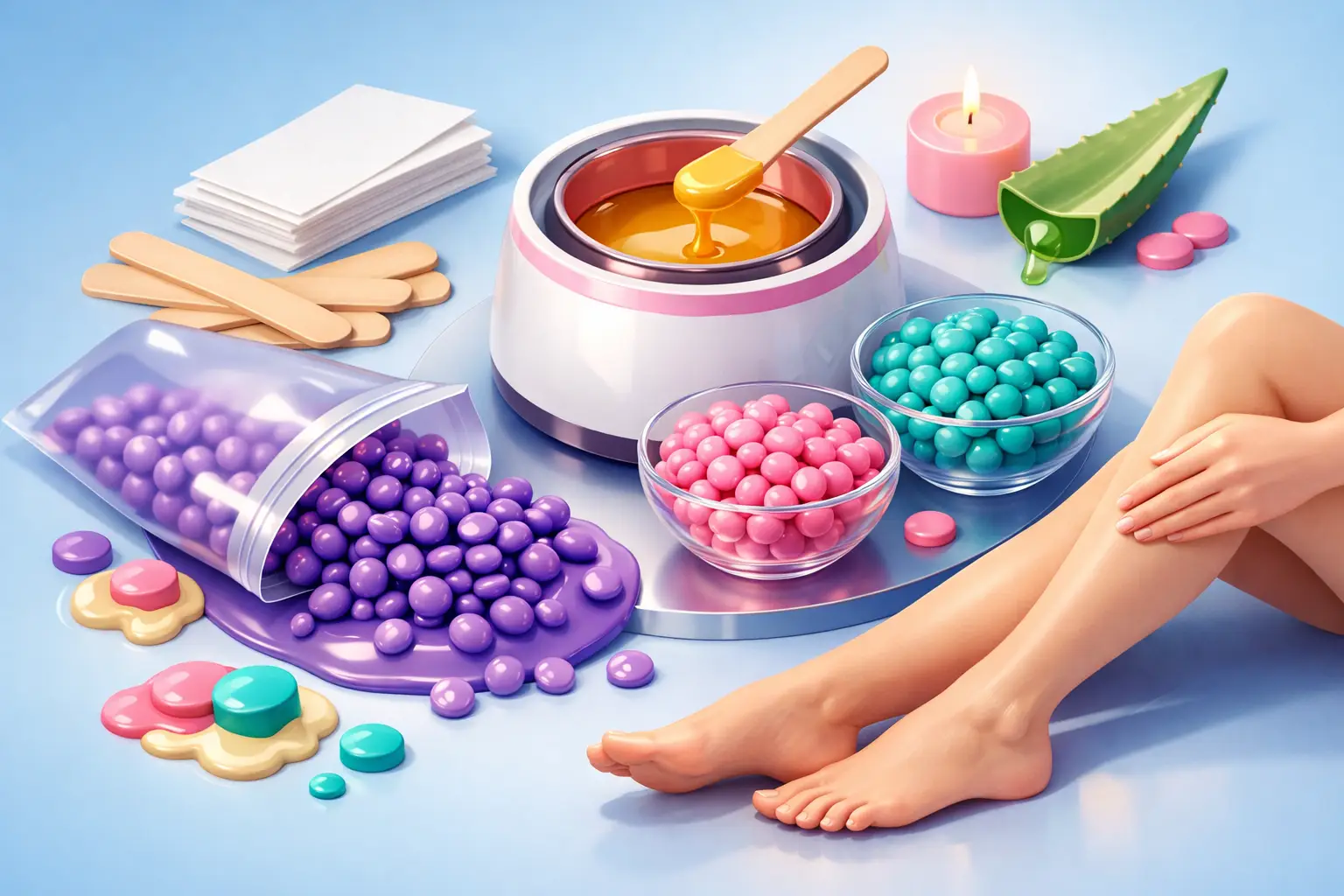 Hair Removal Wax Beads for Easy At-Home Waxing