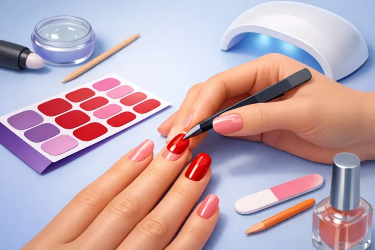 How to Apply Gel Nail Stickers Right