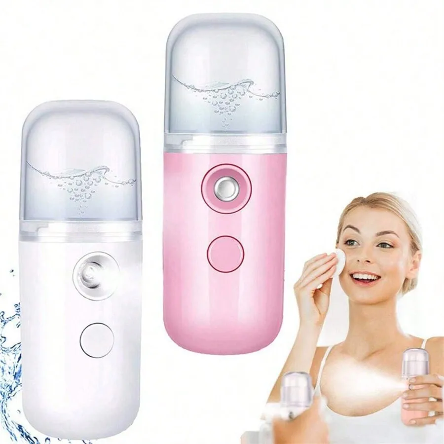Mini Facial Steamer Spray Mister USB Humidifier Moisturizing Skincare Face Beauty Tool for Women