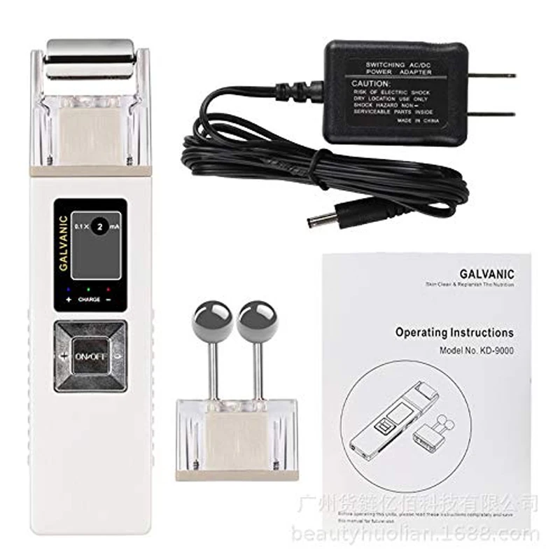 Wireless Galvanic Microcurrent Skin Firming Machine Face Skin Cleaner Skin Tightening Tools Facial Lifting Device Massage Roller