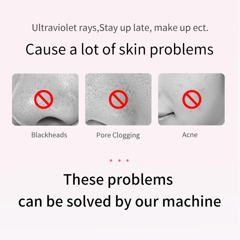 ANLAN Ultrasonic Skin Scrubber Deep Cleaning Peeling Shovel Limpiador Facial Skin Care Face Lifting Machine Ultrasonic Cleaner